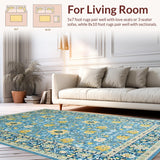 Bright Floral Composition with Cozy Vibes(Blue)