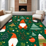 Whimsical Gnome Motif in Green(Green)
