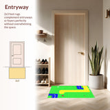 Vibrant Urban Landscape Play Mat(Green)