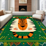 Charming Playful Creature Motif(Green)
