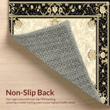 Beautiful Area with Classic Black and Beige Decorative Elements(Beige)