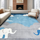 Cute Cloud and Elephant Design(Blue)