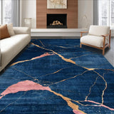 Elegant Textured Geometric Motif(Blue)