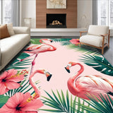 Artistic Flamingo and Leaf Ensemble(Pink)