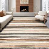 Ultra Soft Area Rug, Non Slip, Stain Resistant, Washable Area Rugs for Living Room, Bedroom, Classic Vintage Rag Rug Appeal(Brown)