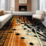 Ultra Soft Area Rug, Non Slip, Stain Resistant, Washable Area Rugs for Living Room, Bedroom, Elegant Modern Animal Motif(Brown)