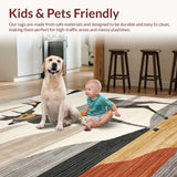 Ultra Soft Area Rug, Non Slip, Stain Resistant, Washable Area Rugs for Living Room, Bedroom, Elegant Cozy Shaggy Textural Delight(Gray)