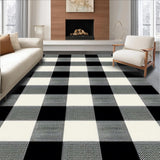 Warm Earthy Toned Plaid Fabric(Black)