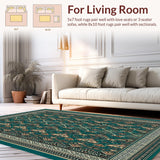 Intricate Geometric Design Area with Teal and Copper Accents(Blue)