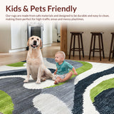 Ultra Soft Area Rug, Non Slip, Stain Resistant, Washable Area Rugs for Living Room, Bedroom, Non-Slip Low Pile Rug for Minimalist Decor(Gray)