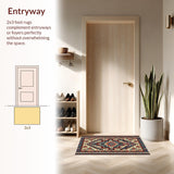 Ultra Soft Area Rug, Non Slip, Stain Resistant, Washable Area Rugs for Living Room, Bedroom, Low-Profile Snail Pattern Kitchen Decor Mat(Beige)