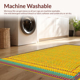 Funky Multi Hued Patterned Statement(Yellow)