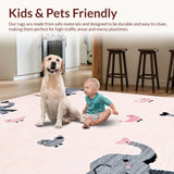 Contemporary Cozy Elephant Illustration(Pink)