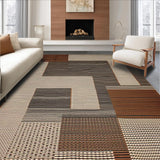 Ultra Soft Area Rug, Non Slip, Stain Resistant, Washable Area Rugs for Living Room, Bedroom, Rustic Earthy Animal Print Aesthetic(Gray)