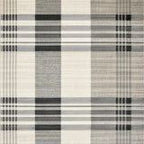 Ultra Soft Area Rug, Non Slip, Stain Resistant, Washable Area Rugs for Living Room, Bedroom, Chic Reversible Plaid Aesthetic(Gray)