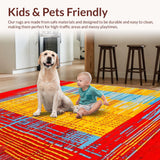 Chic Fluid Wave Artwork(Red)