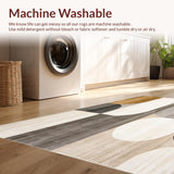 Ultra Soft Area Rug, Non Slip, Stain Resistant, Washable Area Rugs for Living Room, Bedroom, Khaki Door Mat Modern Non Skid Indoor Entrance Area(Beige)