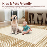 Modern Light Brown Striped Look(Beige)