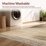 Ultra Soft Area Rug, Non Slip, Stain Resistant, Washable Area Rugs for Living Room, Bedroom, Nature-Inspired Safari Animal Print(Beige)