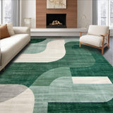 Ultra Soft Area Rug, Non Slip, Stain Resistant, Washable Area Rugs for Living Room, Bedroom, Sleek Contemporary Geometric Shapes(Gray)
