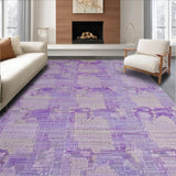 Ultra Soft Area Rug, Non Slip, Stain Resistant, Washable Area Rugs for Living Room, Bedroom, Coquette Ribbon Area Rug Sweet Lavish Aesthetic Accent Carpet(Purple)