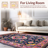 Contemporary Vibrant Medallion Style(Blue)