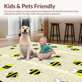 Ultra Soft Area Rug, Non Slip, Stain Resistant, Washable Area Rugs for Living Room, Bedroom, Elegant Ornate Decorative Theme(Beige)