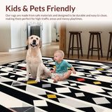 Contemporary Monochrome Lattice(Black)