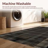 Ultra Soft Area Rug, Non Slip, Stain Resistant, Washable Area Rugs for Living Room, Bedroom, Classic Warm Toned Animal Print(Brown)