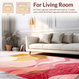 Modern Distressed Sunset Motif(Beige)
