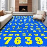 Ultra Soft Area Rug, Non Slip, Stain Resistant, Washable Area Rugs for Living Room, Bedroom, Soft Plush Toddler Engagement Mat(Blue)