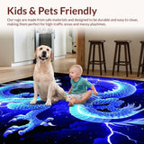 Enchanting Celestial Wildlife Motif(Blue)