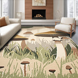 Cozy Farmhouse Inspired Mushroom Motif(Beige)