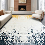 Ultra Soft Area Rug, Non Slip, Stain Resistant, Washable Area Rugs for Living Room, Bedroom, Dreamy Tie Dye Artistic Splatter Design for Playful Ambiance(Yellow)