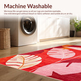 Eclectic Modern Leaf Silhouettes(Red)