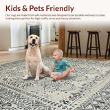 Rustic Toned Lattice Motif(Beige)