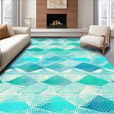 Elegant Aqua and White Fusion(Blue)