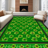 Elegant Gold Accented Shamrock Design(Green)