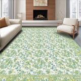 Ultra Soft Area Rug, Non Slip, Stain Resistant, Washable Area Rugs for Living Room, Bedroom, Vibrant Retro Botanical Tapestry Look(Beige)