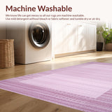 Ultra Soft Area Rug, Non Slip, Stain Resistant, Washable Area Rugs for Living Room, Bedroom, Modernist Shag Rug Urban Elegance(Purple)
