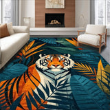 Lush Deep Blue Garden Elements(Blue)