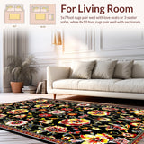 Contemporary Bold Floral Palette(Black)