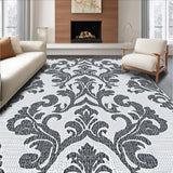 Ultra Soft Area Rug, Non Slip, Stain Resistant, Washable Area Rugs for Living Room, Bedroom, Versatile Indoor Outdoor Rug for Minimalist Patio(Black)