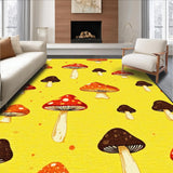 Ultra Soft Area Rug, Non Slip, Stain Resistant, Washable Area Rugs for Living Room, Bedroom, Charming Child-Friendly Decor Element(Yellow)