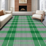 Artistic Greenish Grey Geometric Motif(Green)