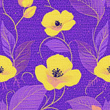 Ultra Soft Area Rug, Non Slip, Stain Resistant, Washable Area Rugs for Living Room, Bedroom, Charming Purple Floral Accent(Purple)