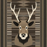 Ultra Soft Area Rug, Non Slip, Stain Resistant, Washable Area Rugs for Living Room, Bedroom, Modern Rustic Blend of Textures(Brown)