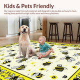 Ultra Soft Area Rug, Non Slip, Stain Resistant, Washable Area Rugs for Living Room, Bedroom, Plush Shaggy Soft Appeal(Yellow)