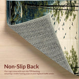 Ultra Soft Area Rug, Non Slip, Stain Resistant, Washable Area Rugs for Living Room, Bedroom, Cozy Rustic Fishing Lodge Decor(Gray)