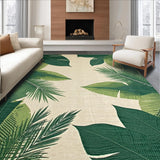 Ultra Soft Area Rug, Non Slip, Stain Resistant, Washable Area Rugs for Living Room, Bedroom, Serene Nature Inspired Pattern(Green)